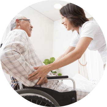 車椅子の移動介護